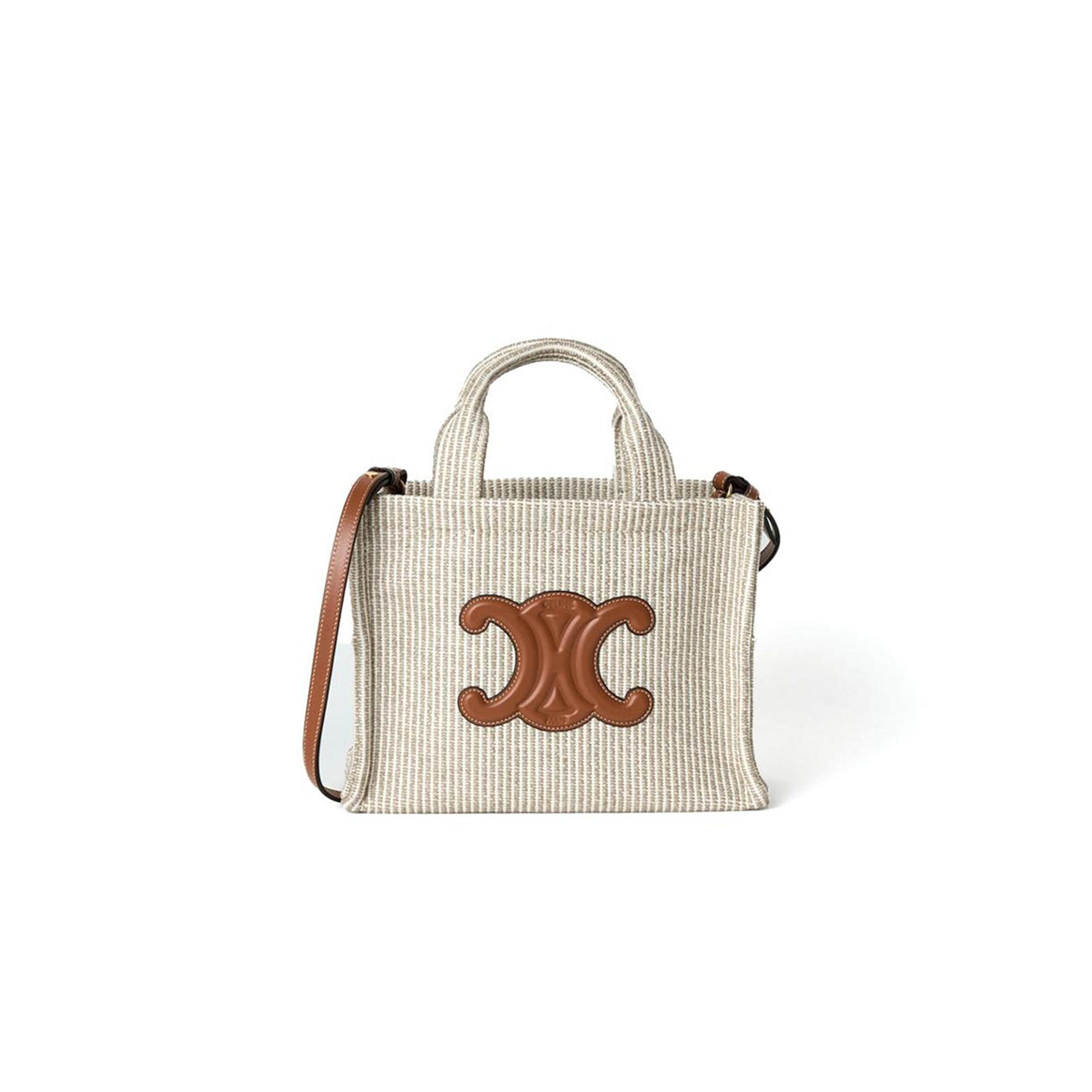 CELINE SMALL CABAS THAIS DENIM 199162FEE.02BG (25.5*18.5*12cm)